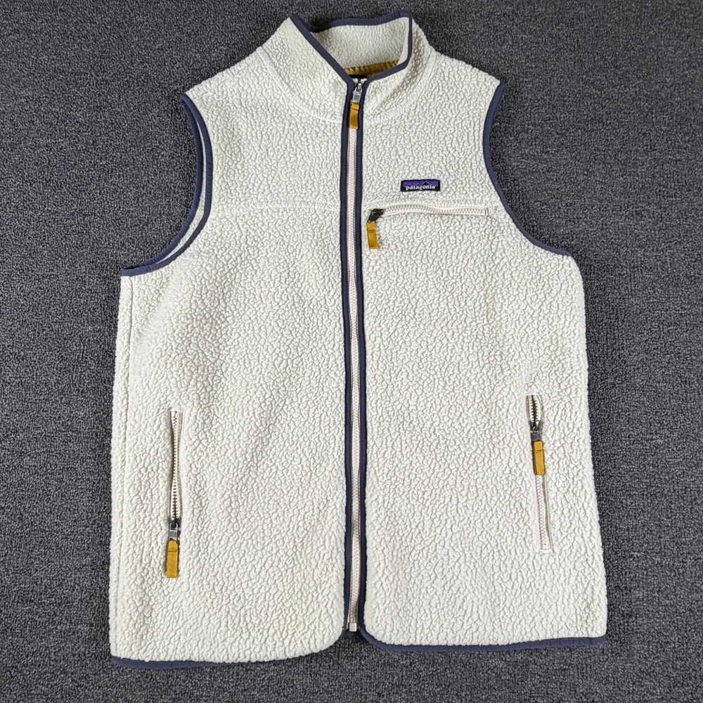 Patagonia Vest Mens XL Retro Pile Fleece Pelican 22826 EUC